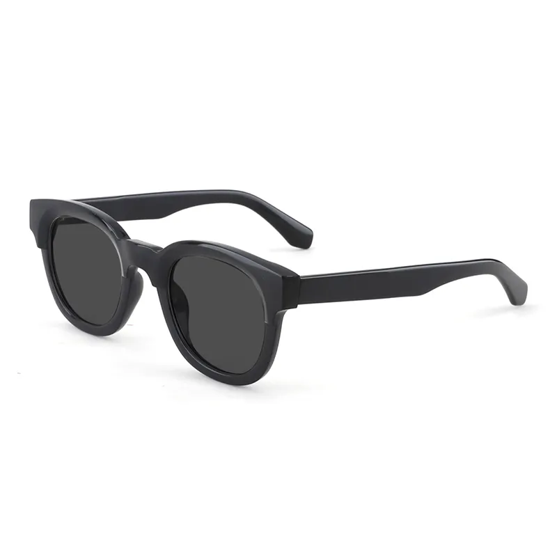 Óculos de sol de acetato de celulose simples, armação grande, óculos de sol pretos para homens e mulheres, novidade em promoção