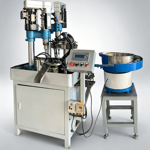Machine de perçage et de taraudage rotative entièrement automatique avec alimentateur vibrant, perçage personnalisé non standard pour pièces de quincaillerie - Product Image 1