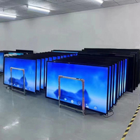 Papan Tulis Interaktif Digital Layar 4K 65 Inci 20 Titik Sentuh Sistem Ganda Papan Interaktif Konferensi Pendidikan