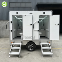 Remorque de toilettes Goeasy pour le camping et les événements publics, WC