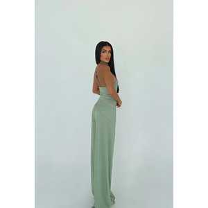 Conjunto de Pantalones Color Caqui para Mujer - Product Image 1