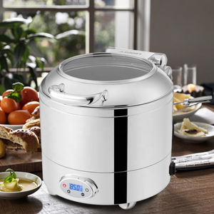 Sunnex Venice Estación de sopa eléctrica 230V Pantalla digital Control de temperatura 10L Calentador de sopa Vidrio de acero inoxidable - Product Image 6