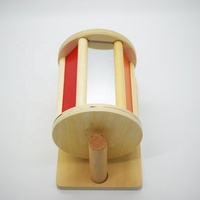 Jouet sensoriel pour bébé avec miroir, tambour tournant Montessori, pour les tout-petits