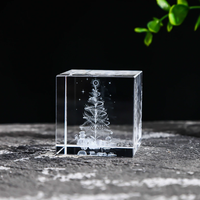 Trophée carré en cristal sur mesure, imprimé UV, gravure laser DIY, gravure interne, thème ange, logo sculpté, emballé dans une boîte cadeau