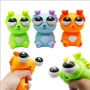 Juguete Antiestrés de Dragones Pequeños con Ojos Saltones, Muñeco de Dragón para Apretar, Juguetes de Descompresión para Niños - Product Image 2