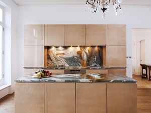 Encimeras de Cuarzo Azul Louise de Union Stone, Personalizadas, Modernas, de Lujo, con Acabado Brillante, para Cocina, Baño, Comedor y Hotel - Product Image 6