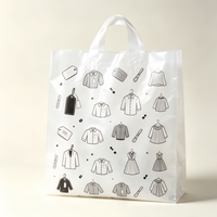 Sac de courses en plastique épaissi pour vêtements, sac d'emballage spécial pour magasin de vêtements, résistant et à forte capacité de charge