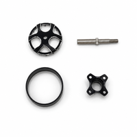 Supports de train d'atterrissage pour drones en aluminium usinés sur mesure par CNC, quincaillerie structurelle, fraisage, perçage, micro-usinage
