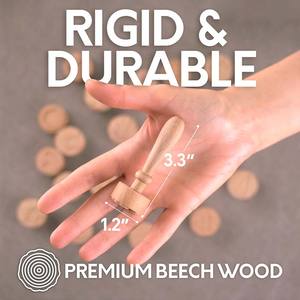 Timbro modello di argilla stampo in argilla timbro in legno personalizzato manico in legno strumenti di ceramica timbri in argilla - Product Image 4