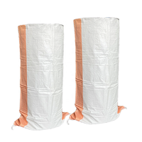 Vente chaude au Burkina Faso sacs en PP tissés de 100 kg pour le maïs, sacs en plastique vides jaunes avec bleu à prix avantageux