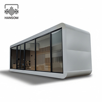 Maisonnette Modulaire Intelligente Portable pour Vacances : Cabane Apple, Tiny Home, Glamping, Location de Lodge, Airbnb, Hôtel de Vacances Moderne
