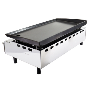 Piastra Professionale a Gas per Hamburger e Pancake in Acciaio Inox e Ghisa - Product Image 6