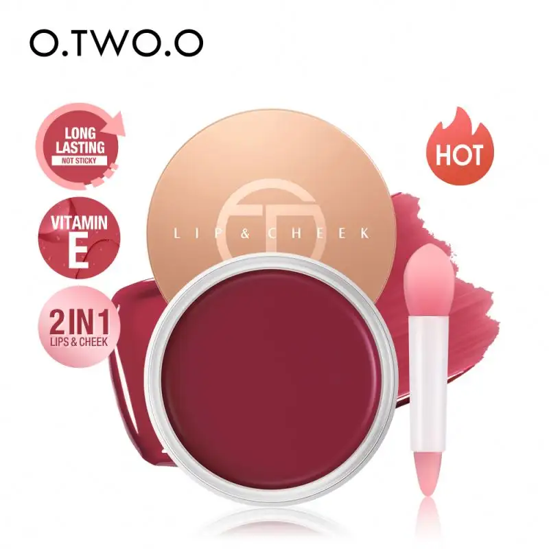 O.tw o.o trucco multicolore per il viso rosa bebè cremoso fard Blush Stick Vegan Cruelty Free Mousse Stick per ragazze