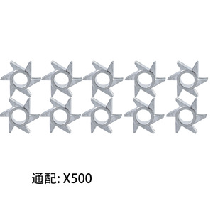 หัวกรอฟันแบบเทอร์ไบน์ X500 ใช้ได้กับทุกยี่ห้อ สีเงิน เครื่องมือคลาส 1 - Product Image 1