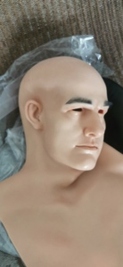 Cosplay masker pesta pria, realistis dengan leher untuk teman tampan - Product Image 5