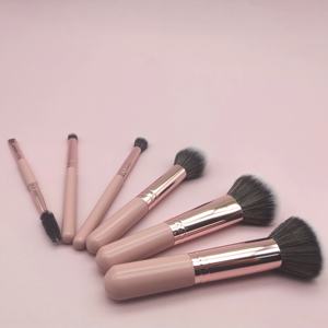 YRX, 6 uds., mango corto <span class=keywords><strong>de</strong></span> viaje, Brtush, fácil <span class=keywords><strong>de</strong></span> llevar y almacenar, salida <span class=keywords><strong>Original</strong></span> <span class=keywords><strong>de</strong></span> fábrica, juego <span class=keywords><strong>de</strong></span> brochas <span class=keywords><strong>de</strong></span> <span class=keywords><strong>maquillaje</strong></span> personalizadas suaves hechas a mano - Product Image 5