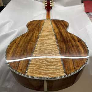 Guitarra Acústica Jumbo Personalizada con Ribete de Abulón y Fondo de Arce KOA - Product Image 2