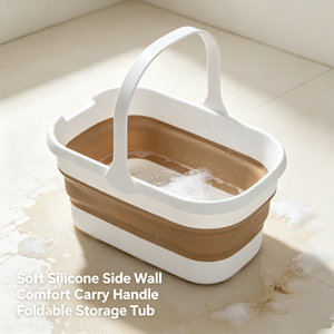 Multi-Purpose Portable Steel Foldable Collapsible Eco-Friendly High Capacity Self-Wringer Water Bucket Mop Handle for Home - Product Image 3