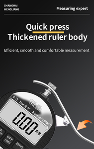 Hengliang High-Precision Indicador Digital 0-12.7mm/0.01mm Mostrador Eletrônico Medidor de Espessura Indicadores Metermeasurement - Product Image 4