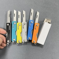 Couteau de poche multifonction 9 en 1 avec lime, ciseaux, lame de scie, ouvre-bouteille, tournevis, revêtement en titane, couteau suisse, poignée en ABS