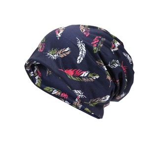 Gorro de punto holgado estampado, suave, <span class=keywords><strong>el</strong></span>ástico y ligero, gorro para quimioterapia, gorro de moda con múltiples estampados para dormir, para mujer, uso diario - Product Image 6