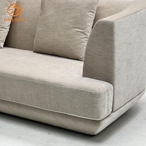 Sofá Inspirado en Wabi-Sabi, Brazos Curvos Suaves y Cojines Acolchados, Patas de Soporte Discretas, Comodidad <span class=keywords><strong>Serena</strong></span> para Sala de Estar y Relajación - Product Image 4