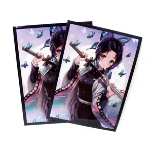 Mangas para cartão de plástico personalizadas, arte impressão yugioh tabuleiro tcg mtg anime impresso cartões de jogo