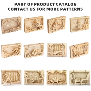 Puzzle 3D en bois pour enfants, design original <span class=keywords><strong>Wincent</strong></span>, thème animalier, style théâtre en papier, mini-puzzle, cadeau pour enfants - Product Image 4