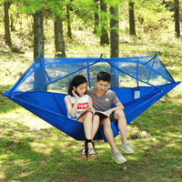 Parasol Dormir Moderne Camping En Plein Air 210T Nylon Balançoire Moustiquaire Hamacs Pour Camping Voyage Randonnée Plage Double