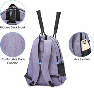 Échantillon gratuit - Sac à dos de tennis et de pickleball Jiayuan en PVC avec compartiment pour raquettes - Capacité 30-40L - Design personnalisé - Bon prix - Product Image 4