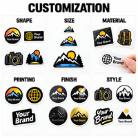 Autocollants en PVC pour papeterie OEM, impression couleur, découpe, finition brillante, autocollants de voyage pour photographie