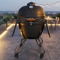 Parrilla Kamado Big Joe de 27 Pulgadas de la Serie Auplex, Parrilla Kamado de Cerámica Premium Resistente, Certificación EN-1860, Ahumador de Carbón para Barbacoa, OEM de EE. UU.