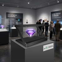 Vitrina Holográfica 3D de 65 Pulgadas y 180 Grados para Publicidad en Centros Comerciales y Museos
