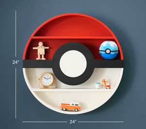 Étagère murale en bois massif inspirée de Pokémon - JUNJI - Étagère de présentation pour objets de collection et décoration de chambre d'enfant - Product Image 2