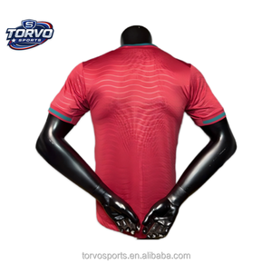 2026 Portugal Rojo No. 9 Camisetas de Fútbol con Estampado de NOMBRE, Jersey de Fútbol 2025, Tejido Transpirable, Jersey de Fútbol para Equipo - Product Image 1