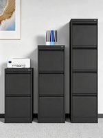 Armoire de classement verticale mobile en acier à 2 tiroirs verrouillable avec poignée col de cygne pour usage scolaire, classeur à suspension A4
