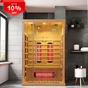 بسعر المصنع في فنلندا منزل تقليدي ساونا داخلية جافة بالأشعة تحت الحمراء مع ضوء أحمر طبقة مزدوجة ساونا زاوية صلبة - Product Image 6