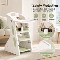 Chaise haute bébé directement de l'usine, chaise évolutive pour enfants, chaise à manger multifonctionnelle réglable pour tout-petits, pour la famille, vente en gros