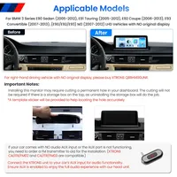 Lecteur multimédia automobile Android pour BMW Série 3 E90/E91/E92/E93 LHD CarPlay Android Auto Lecteur CD pour montage sur tableau de bord 5.1