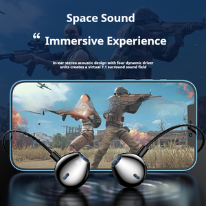 Auricolari da Gaming Stereo 9D Cablati Tipo-C 3.5mm con <span class=keywords><strong>Microfono</strong></span>, <span class=keywords><strong>Cuffie</strong></span> In-Ear HiFi Bass <span class=keywords><strong>per</strong></span> Samsung - Product Image 4