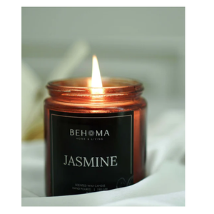 Bougie en pot parfumée décorative au jasmin Design moderne Parfait pour la chambre à coucher, le salon, le spa ou les espaces de méditation Idéal pour les cadeaux - Product Image 2