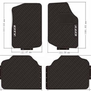 Véhicules Intérieur <span class=keywords><strong>Tapis</strong></span> de Sol 4 Pièces En Plastique Universelle En <span class=keywords><strong>Caoutchouc</strong></span> <span class=keywords><strong>Tapis</strong></span> De Sol De Voiture - Product Image 4