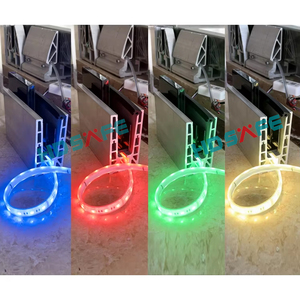 Алюминиевый профиль для стеклянных перил с нижним U-образным креплением, светодиодная подсветка, для крыши, патио, сада, балкона, 2025 года, хит продаж - Product Image 3