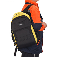 Heavy Duty OEM Tool Backpack 600D Polyester Waterproof Electrician Bag Laptop Sleeve Multi-Pocket Lightweight 150lb Capacity