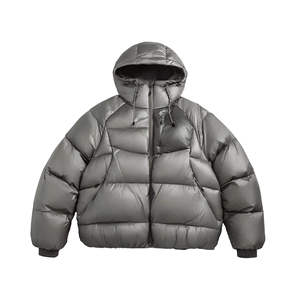 Veste <span class=keywords><strong>d</strong></span>'hiver rembourrée épaisse pour homme, coupe courte, de haute qualité, avec capuche et fermeture éclair, pour l'extérieur - Product Image 2