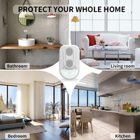 Répulsif anti-parasites ultrasonique électrique à double haut-parleur intérieur écologique en ABS solide