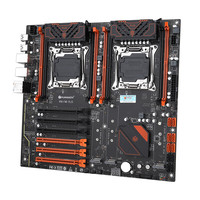 Carte mère Huananzhi X99 F8D PLUS LGA 2011-3 X99 (double processeur) compatible avec Intel E5-2640/2666/2670/2696 V3/V4, DDR4 RECC, NVMe, NGFF