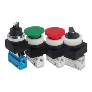 Vanne de commande pneumatique manuelle Mov-01 Cm3hs, port 1/4 po, pour air et gaz, vanne à interrupteur mécanique à température normale - Product Image 1