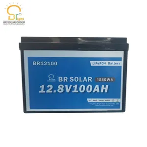 Bateria solar de fábrica de soluções de bateria BMS Bateria de Lítio 12v 100ah 200ah 250ah bateria solar