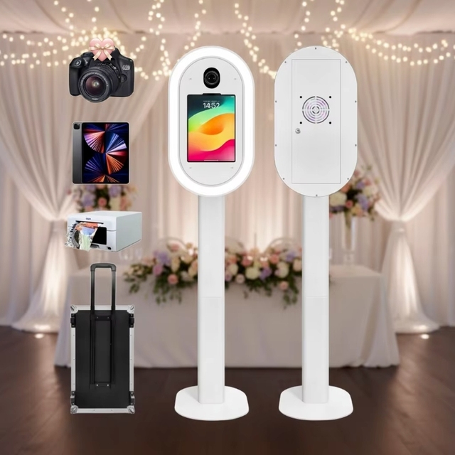 Funsbooth High Quality Portable Light Weight Ipad Dslr Photo Booth Shell With Ring Light for Sale